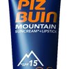 rty - Krém na opalování a tyčinka na rty na hory 2v1 SPF 15+30 Piz Buin Mountain, 298 Kč, v parfumeriích Fann